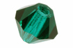 bicone crystals 7mm emerald