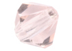 bicone crystals 7mm light rose