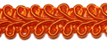 gimp braid dark orange