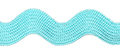 aqua ric rac braid