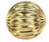 brass beads round gold