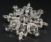 diamante rhinestone brooch