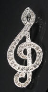 diamante rhinestone brooch