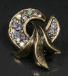 diamante rhinestone brooch