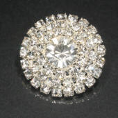 diamante rhinestone brooch