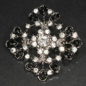 diamante rhinestone brooch