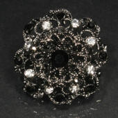 diamante rhinestone brooch