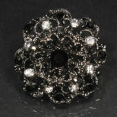 diamante rhinestone brooch