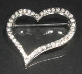 diamante rhinestone brooch