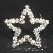 diamante rhinestone brooch