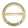 diamante buckles - rhinestone buckles - round gold