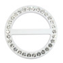 diamante buckles - rhinestone buckles - round white