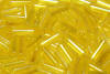 bugle beads - yellow