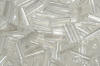 bugle beads - clear crystal