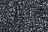 bugle bead - matt hematite - matt gunmetal