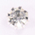 diamante rhinestone buttons approx 4 1/2 mm wide