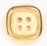 square gold button in 15mm