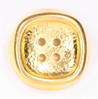 square gold button in 21mm
