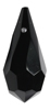 crystal tear drops 18mm x 9mm : black