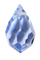 crystal tear drop 10mm x 6mm : light sapphire