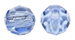 crystals round - 4mm light sapphire