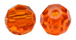 crystals round - 4mm orange