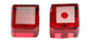 cube crystals dark red