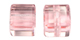 cube crystals light rose