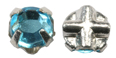 normal quality sew-on diamante rhinestone : aqua