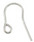 ear wire - small shepherds hook - surgical steel