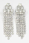 diamante rhinestone earrings length approx 52mm