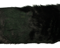fake fur trimming black 7 inch wide