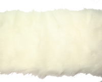 fake fur trimming white 7 inch wide