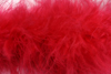 marabou feather trimming - cherry