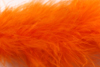 marabou feather trimming - dark orange