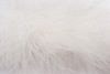 thin marabou feather trimming - white