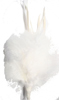 marabou feather spike - white