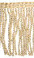 metallic twisted fringe - metallic bullion fringe