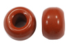9mm glass jug beads in solid brown