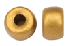 9mm glass jug beads in solid matt gold