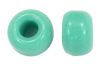 9mm glass jug beads in solid green