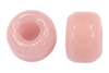 9mm glass jug beads in solid pink