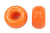 9mm glass jug beads in solid orange