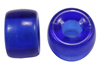 9mm glass jug beads in sapphire