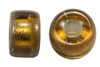 9mm glass jug beads in gold