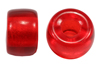 9mm glass jug beads in red
