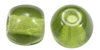 smooth round glass beads olive