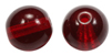 smooth round glass beads garnet