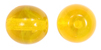 smooth round glass beads gold