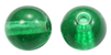 smooth round glass beads light green
